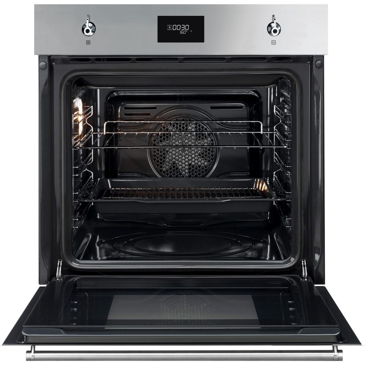 Four encastrable SFP6301TVX - Pyrolyse - Chaleur pulsée - Porte froide inox, SMEG