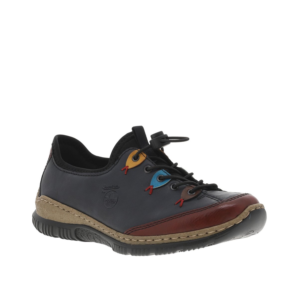 Basket Cuir Eagle marine, RIEKER