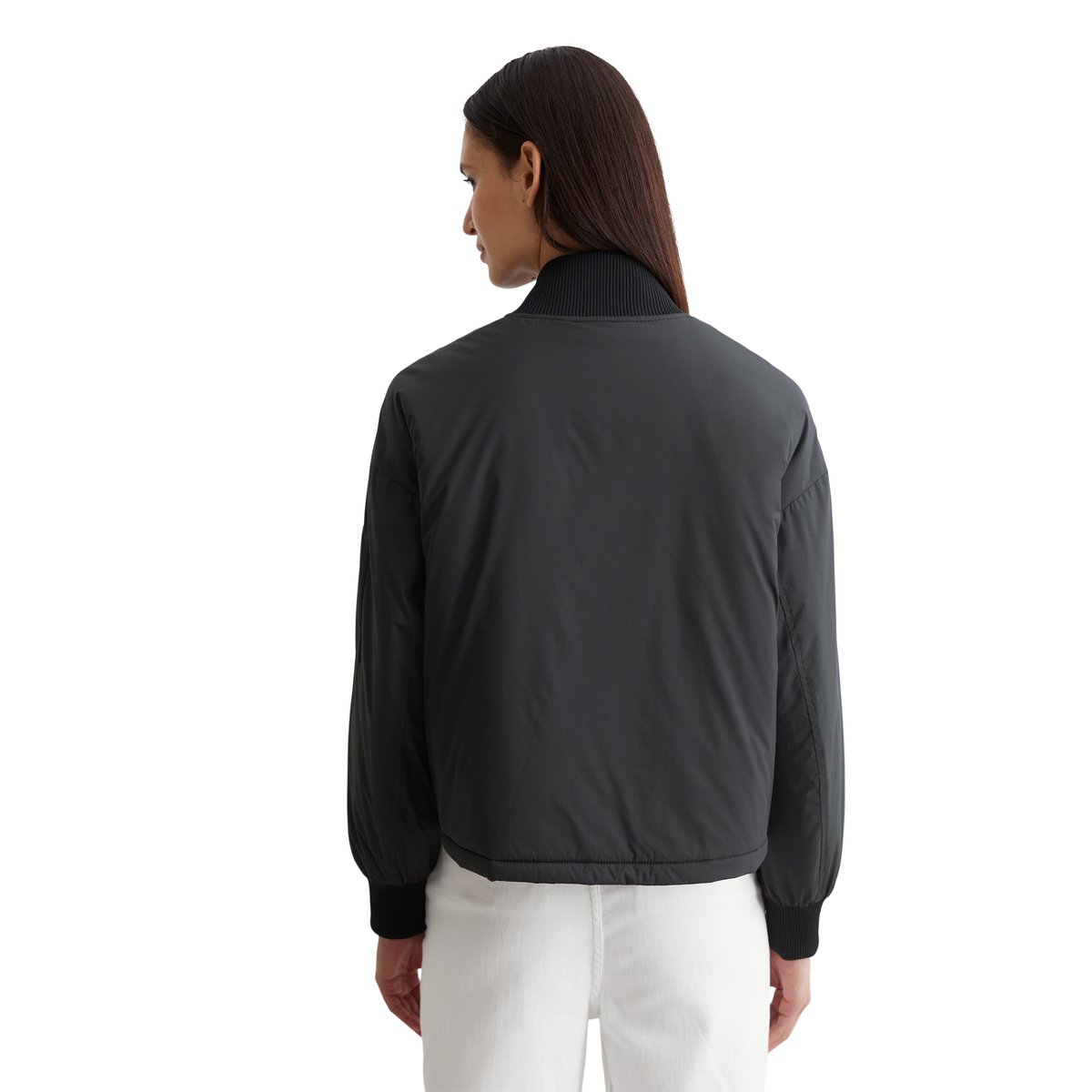 Blouson Aviator régulier en textiles recyclés bleu foncé, MARC O'POLO