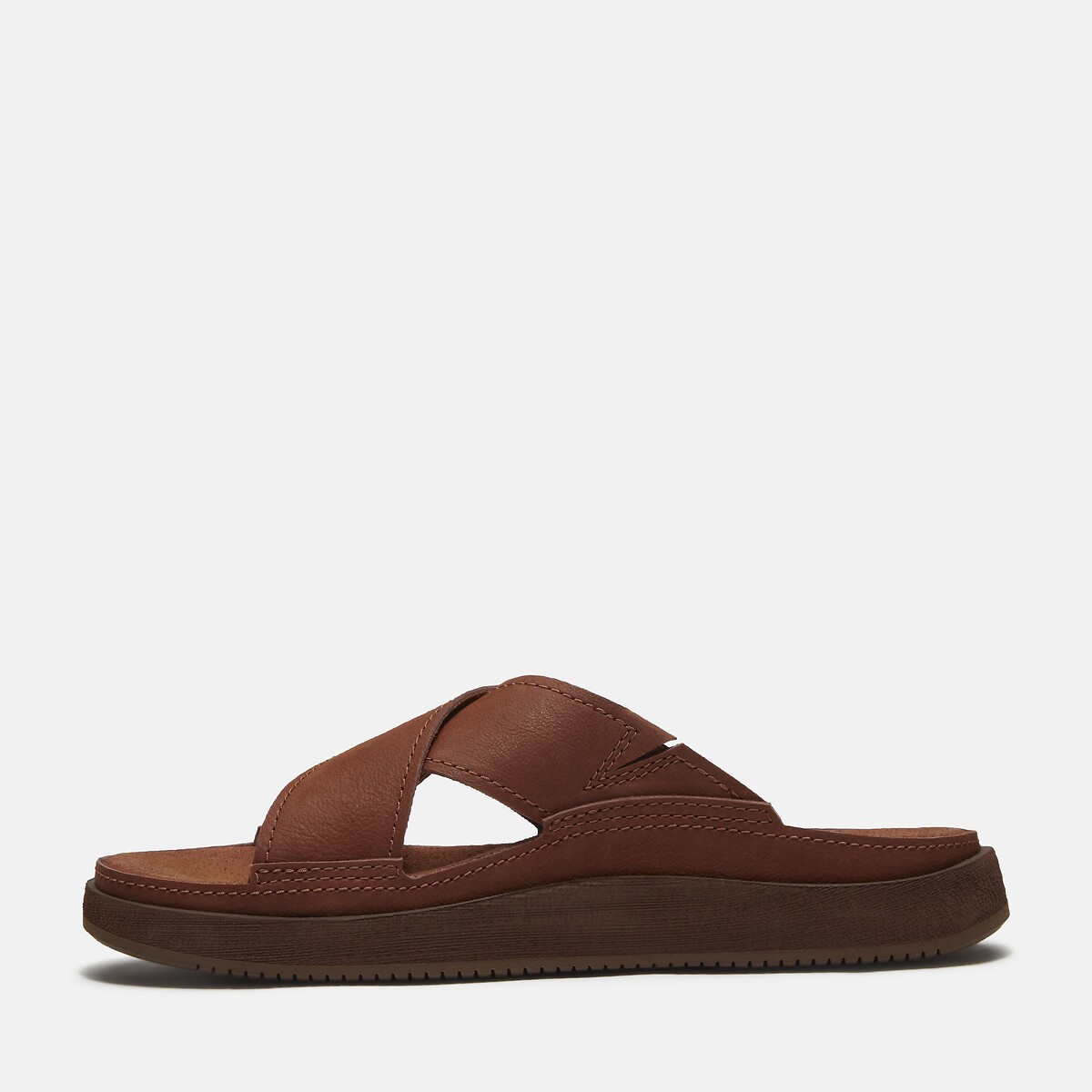 Casco Cove muiltjes met dubbel gekruiste bandjes kastanje, TIMBERLAND