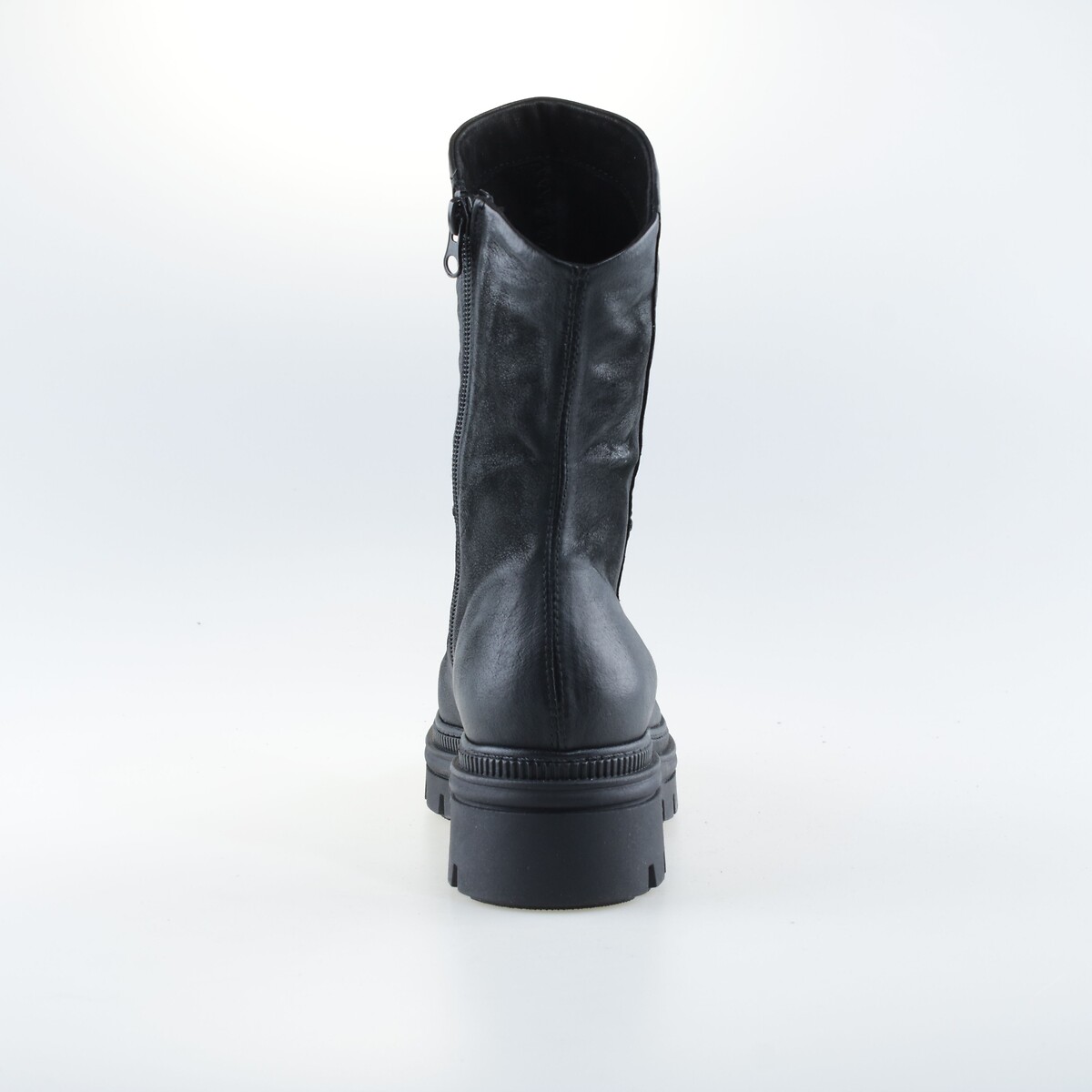 Botas de ante plisado negro, MJUS