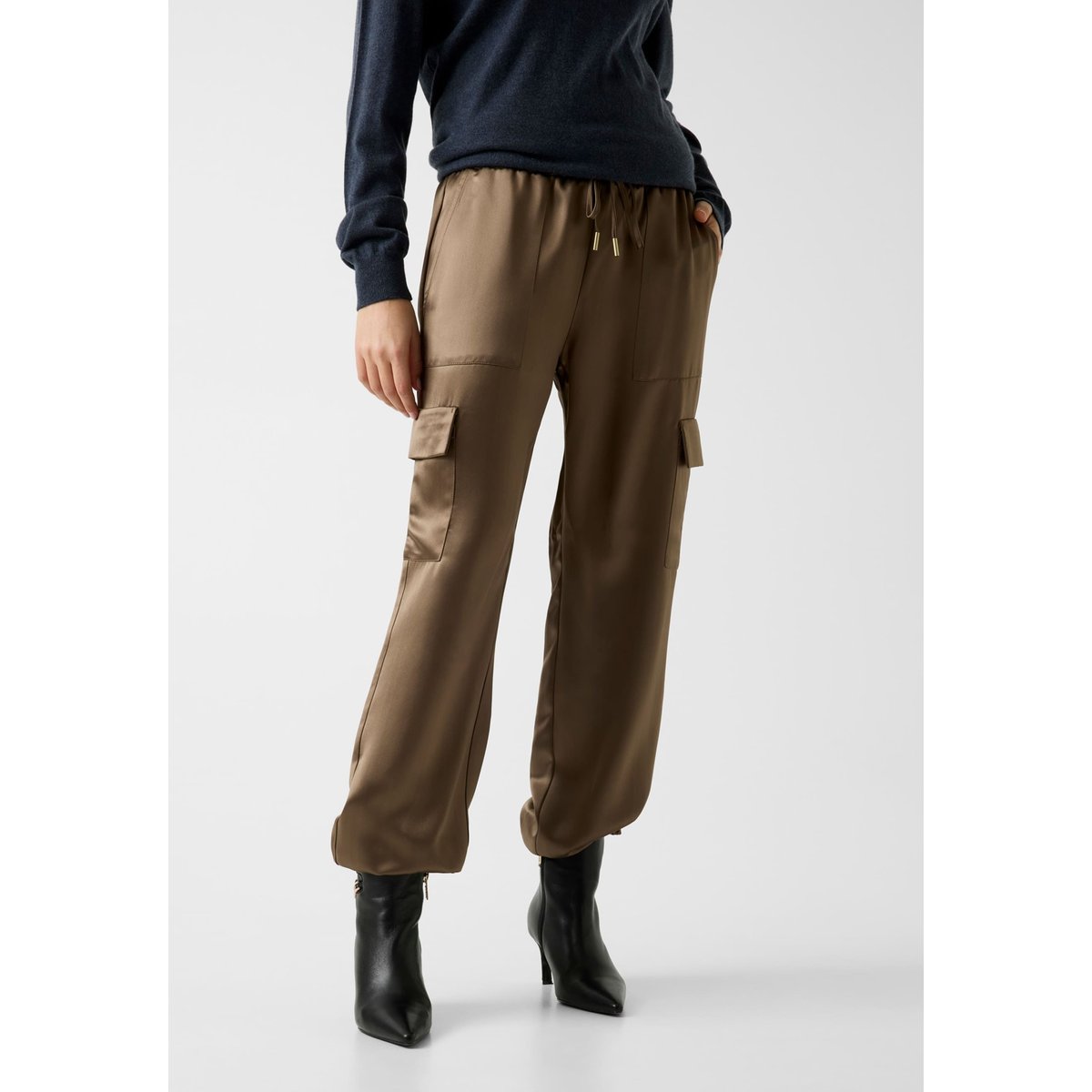 Jogger Cargo Coupe Slim marron, GUESS