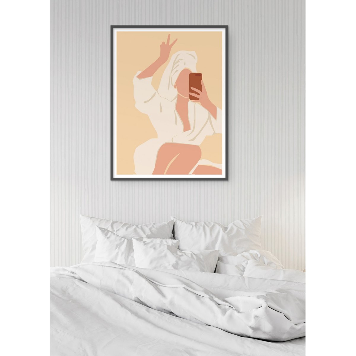 Affiche Abstract Women 1 blanc, L'AFFICHERIE