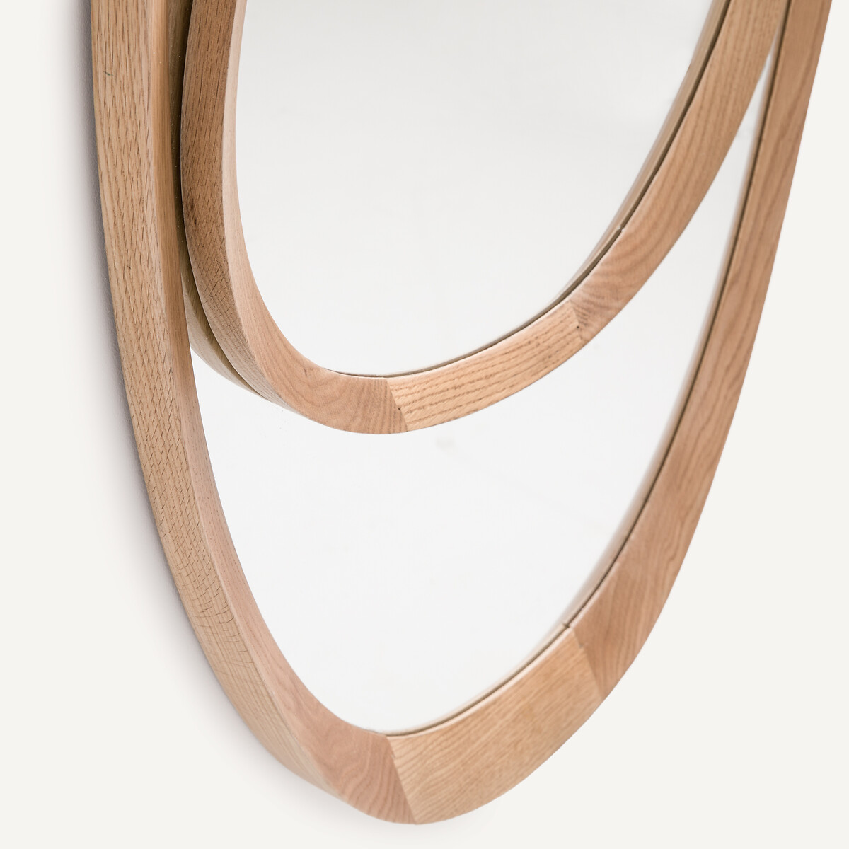 Miroir asymétrique, cadre en chêne H100 cm, Belize naturel, AM.PM