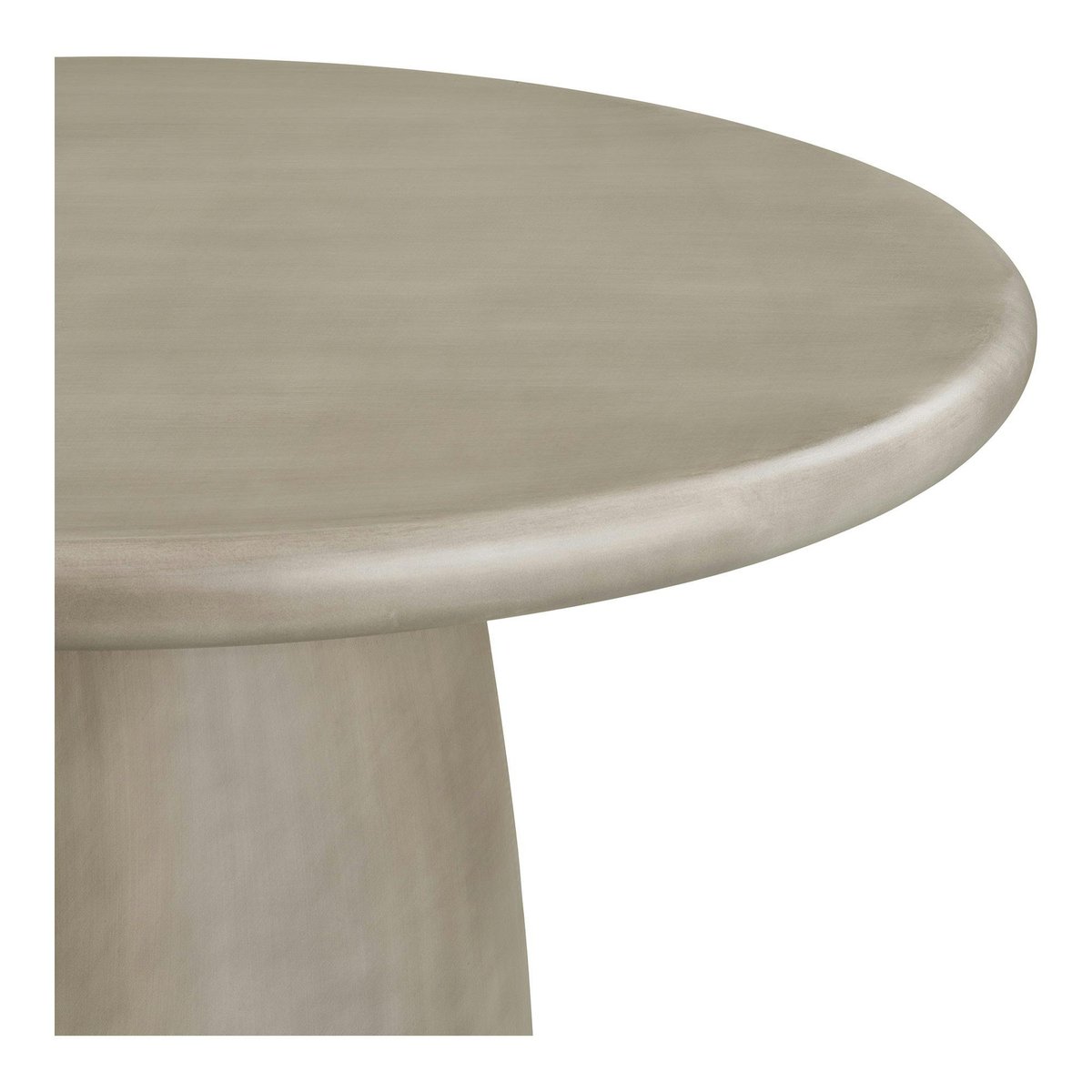 Table ronde en oxyde de magnésium ø120cm, intérieur/extérieur NERINGA gris, PIER IMPORT