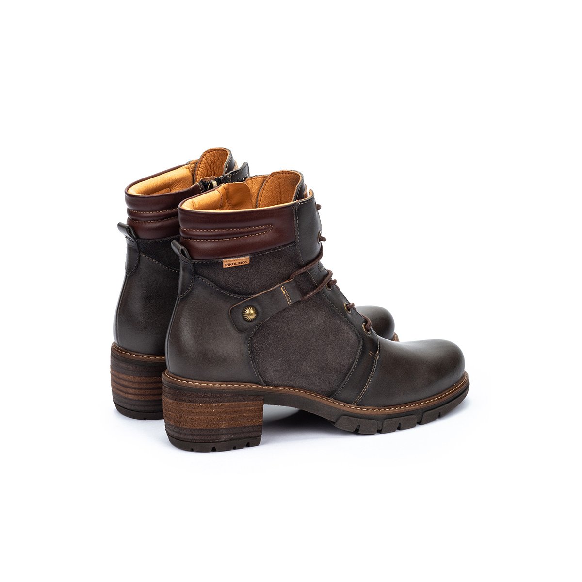 Bottines à talon cuir San Sebastia lead, PIKOLINOS