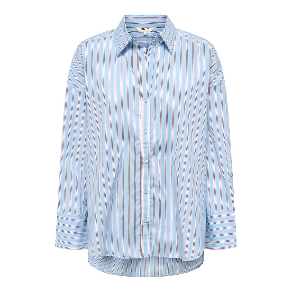 Camisa às riscas azul às riscas, ONLY