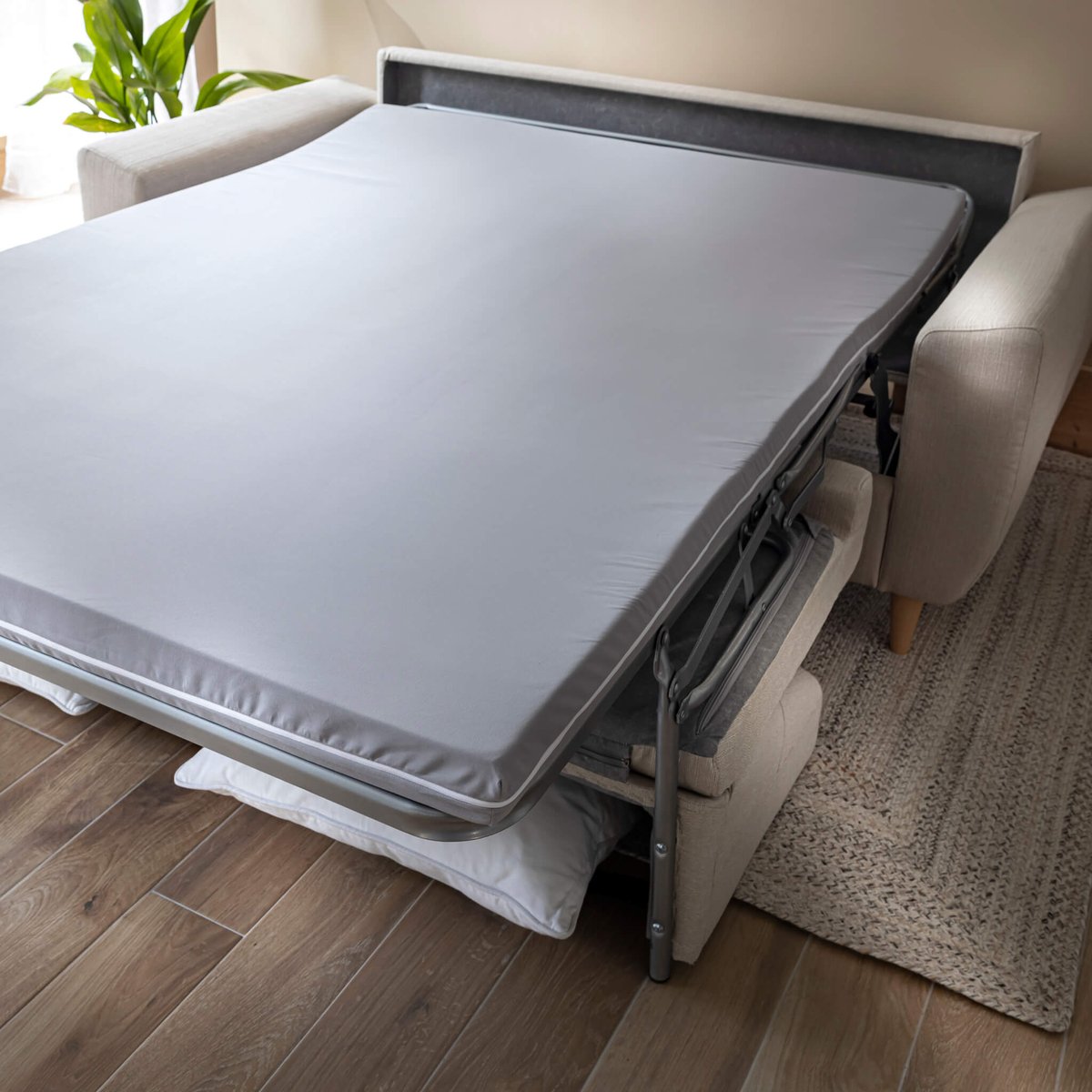 Matelas mousse pour canapé convertible gris, TERRE DE NUIT