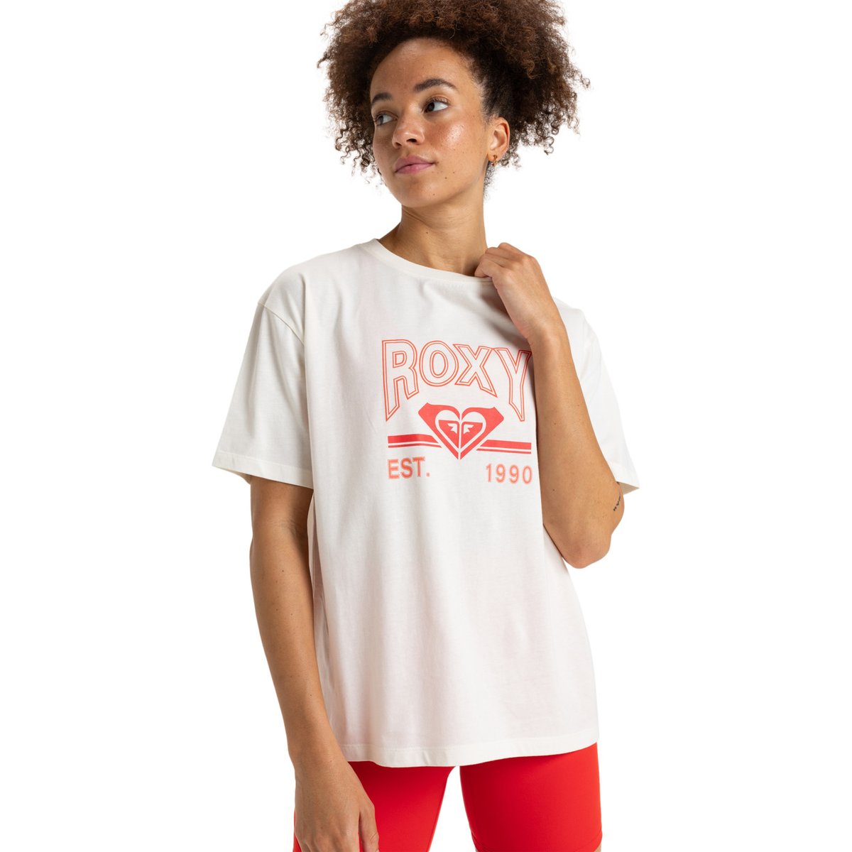 T-shirt à manches courtes ESSENTIAL ENERGY. blanc egret, ROXY