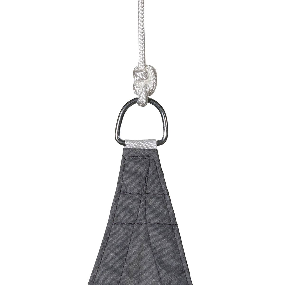 Voile d'ombrage rectangulaire 4x3m CURACAO gris ardoise, HESPERIDE