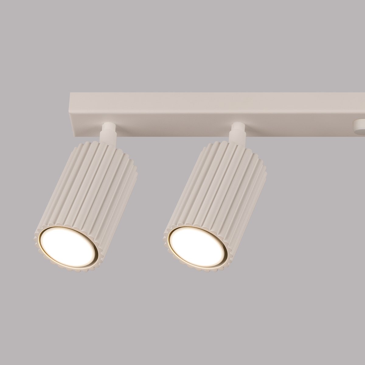 Plafonnier Aluminium Beige GU10 6 Karbon beige, EDEN
