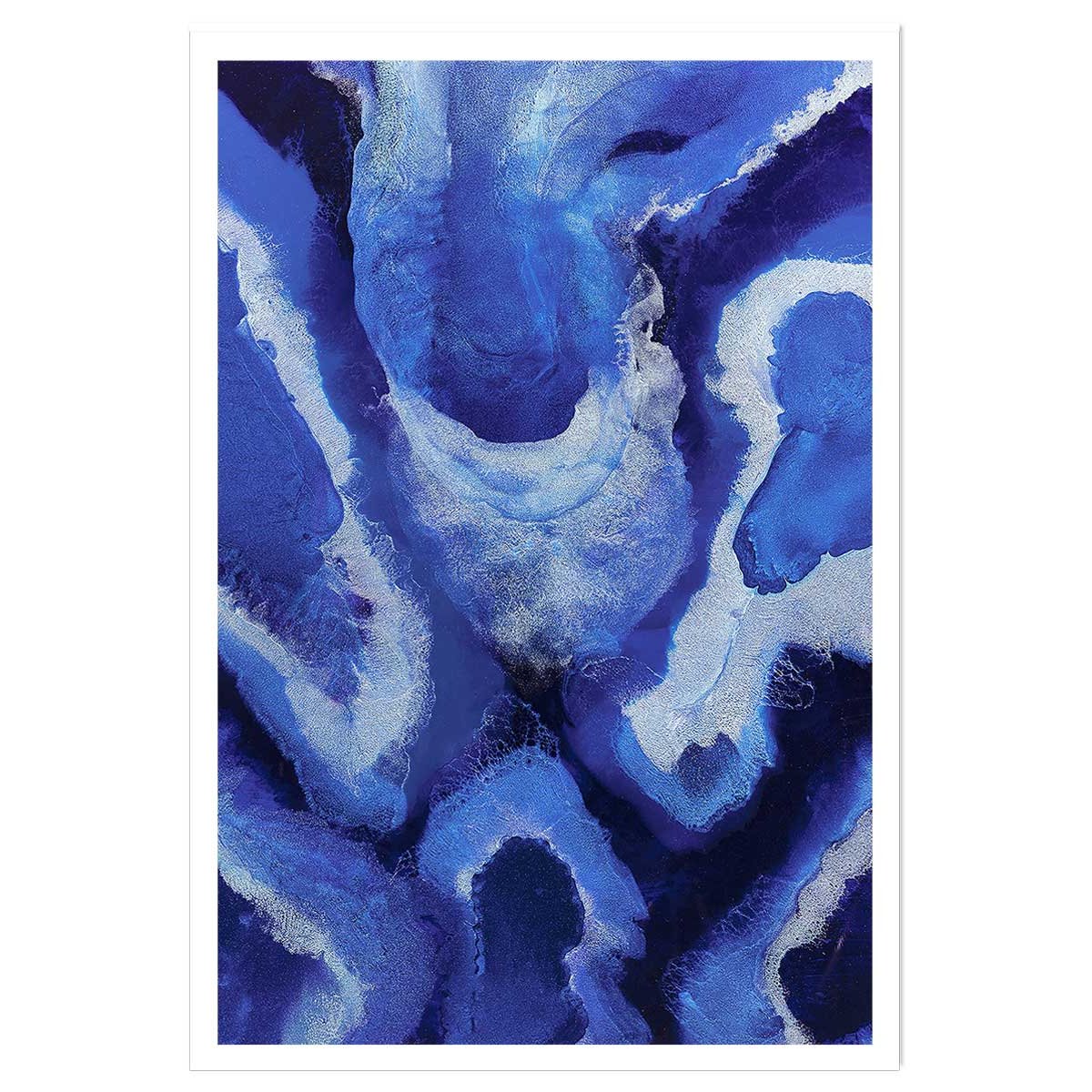 Poster bleu malte affiche seule, HEXOA