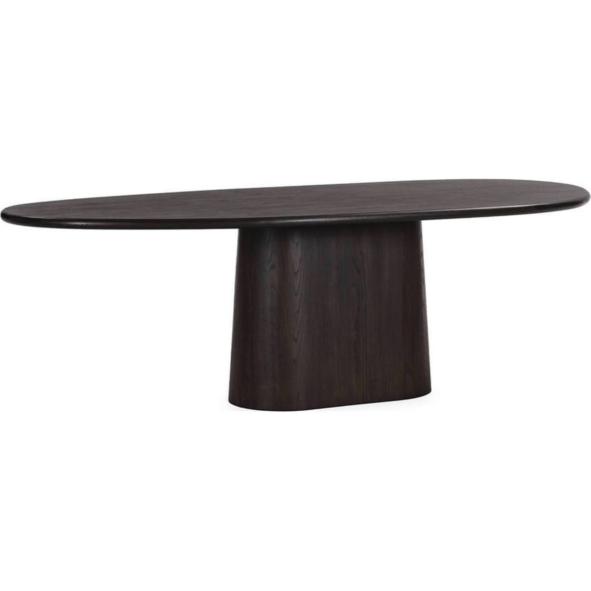 Table de salle à manger ovale en frêne fumé, RECOLLECTION