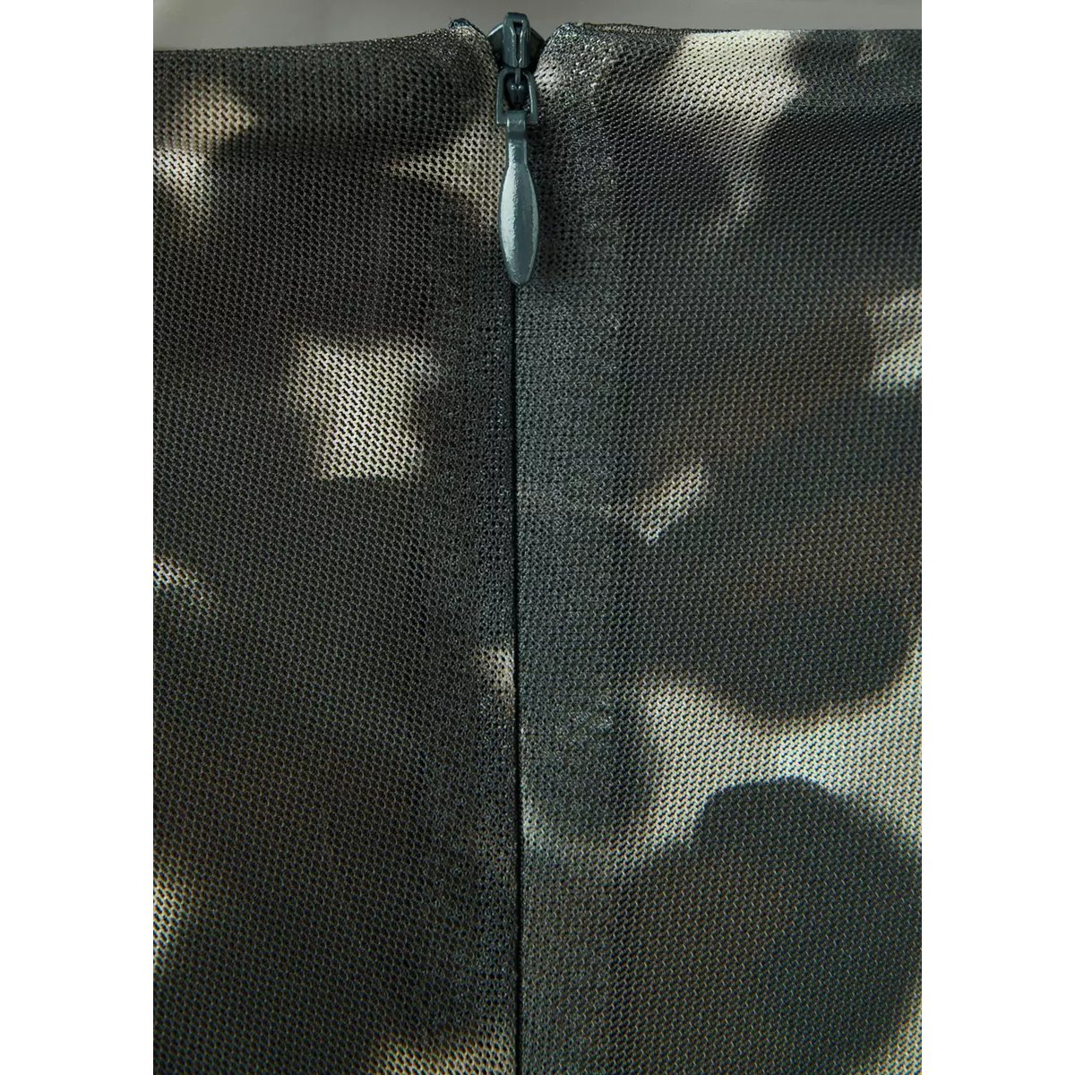 Robe froncée imprimée gris, MANGO