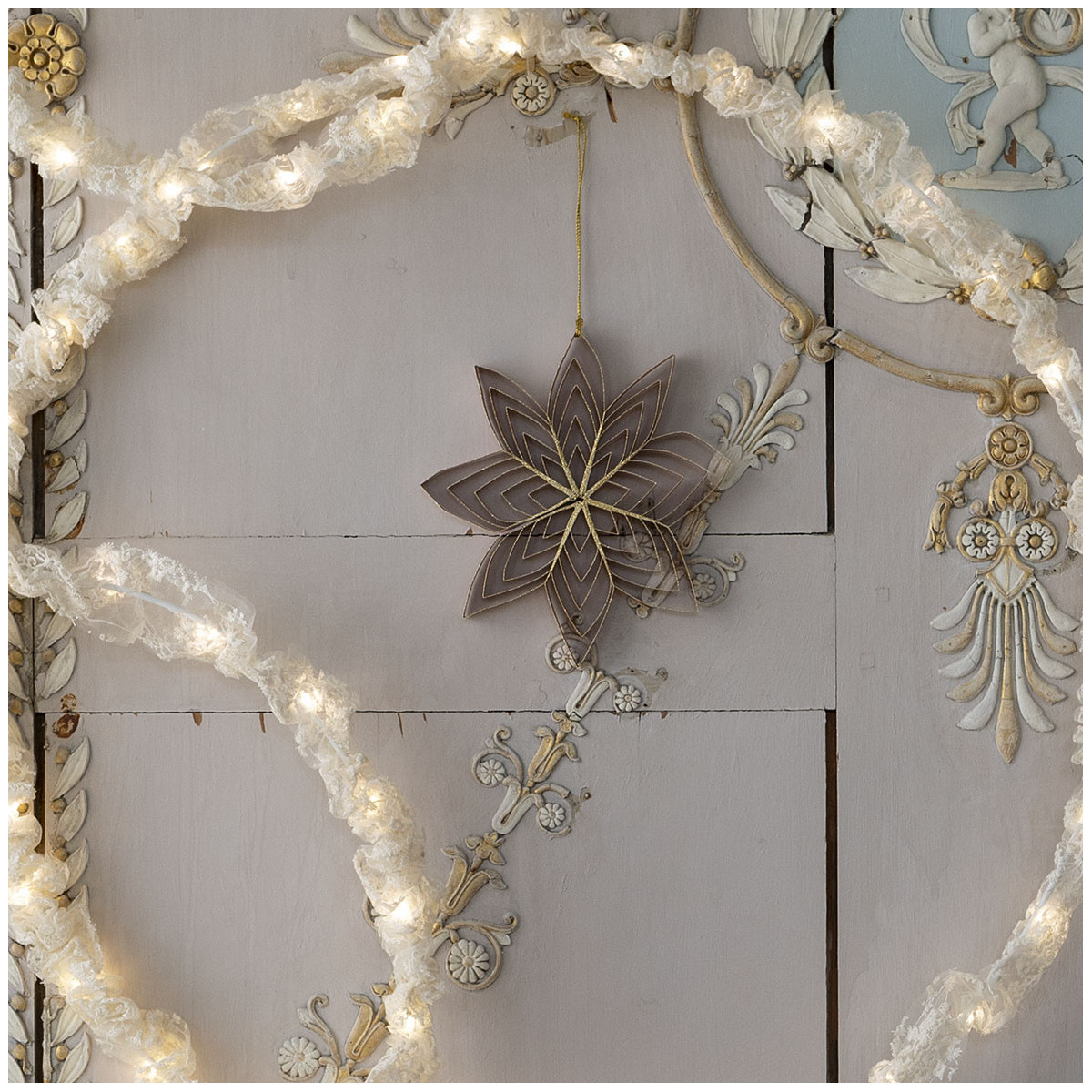 Décoration Fleur papier pliable - Rose rose, MATHILDE M