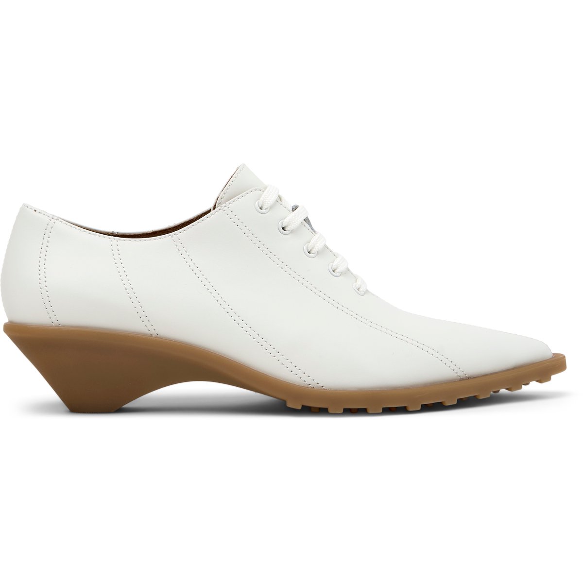Derbies Cuir daim ANITA blanc naturel, CAMPER