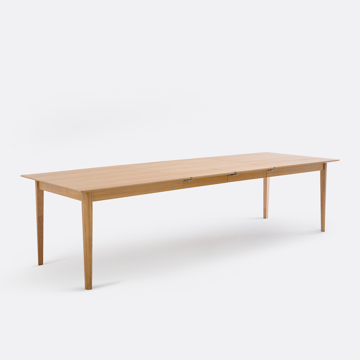 Table à manger, extensible, en plaqué chêne, 8 à 14 couverts, TIOGA coloris chêne, LA REDOUTE INTERIEURS