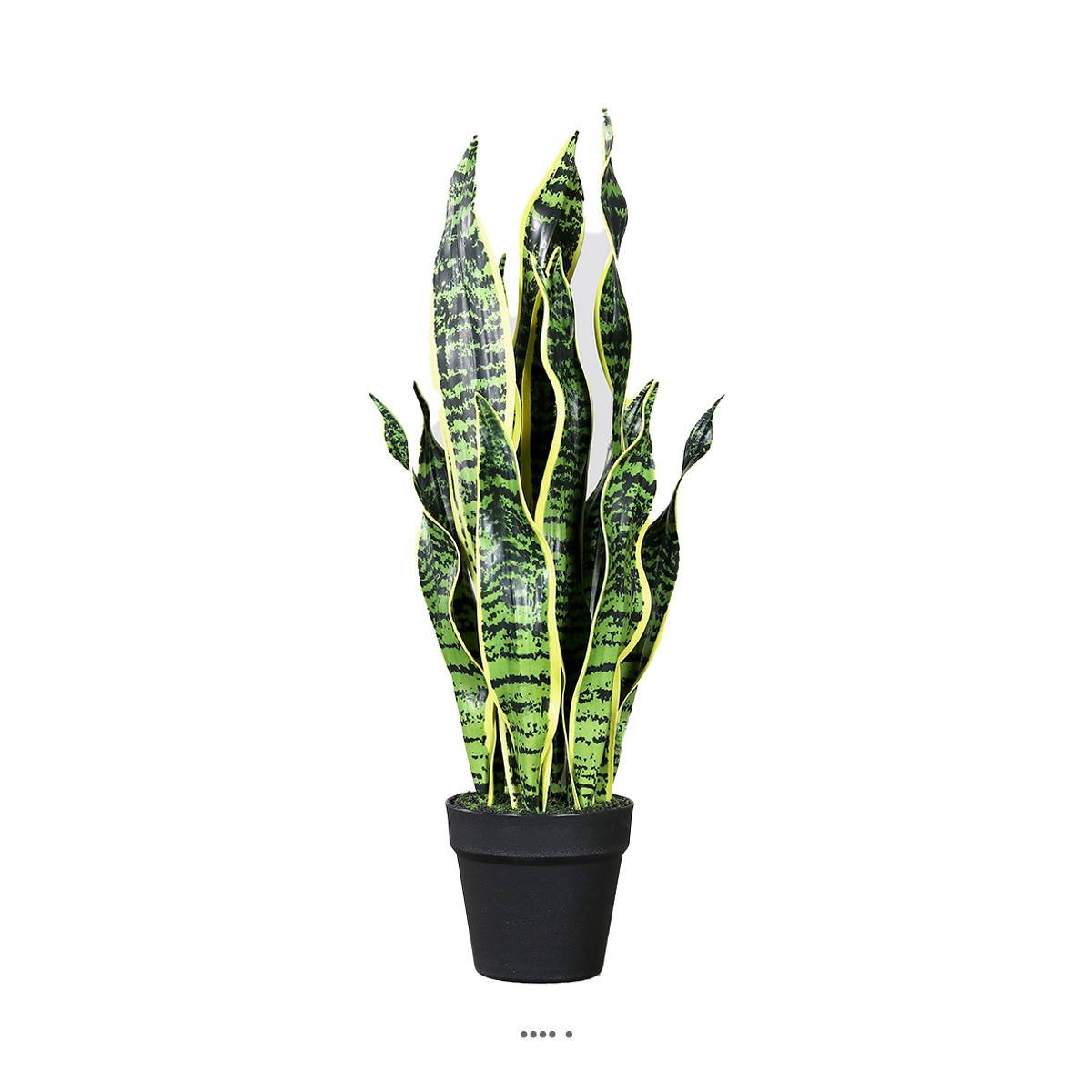 Sanseveria artificiel en pot H 65 cm en plast v002239, ARTIFICIELLES