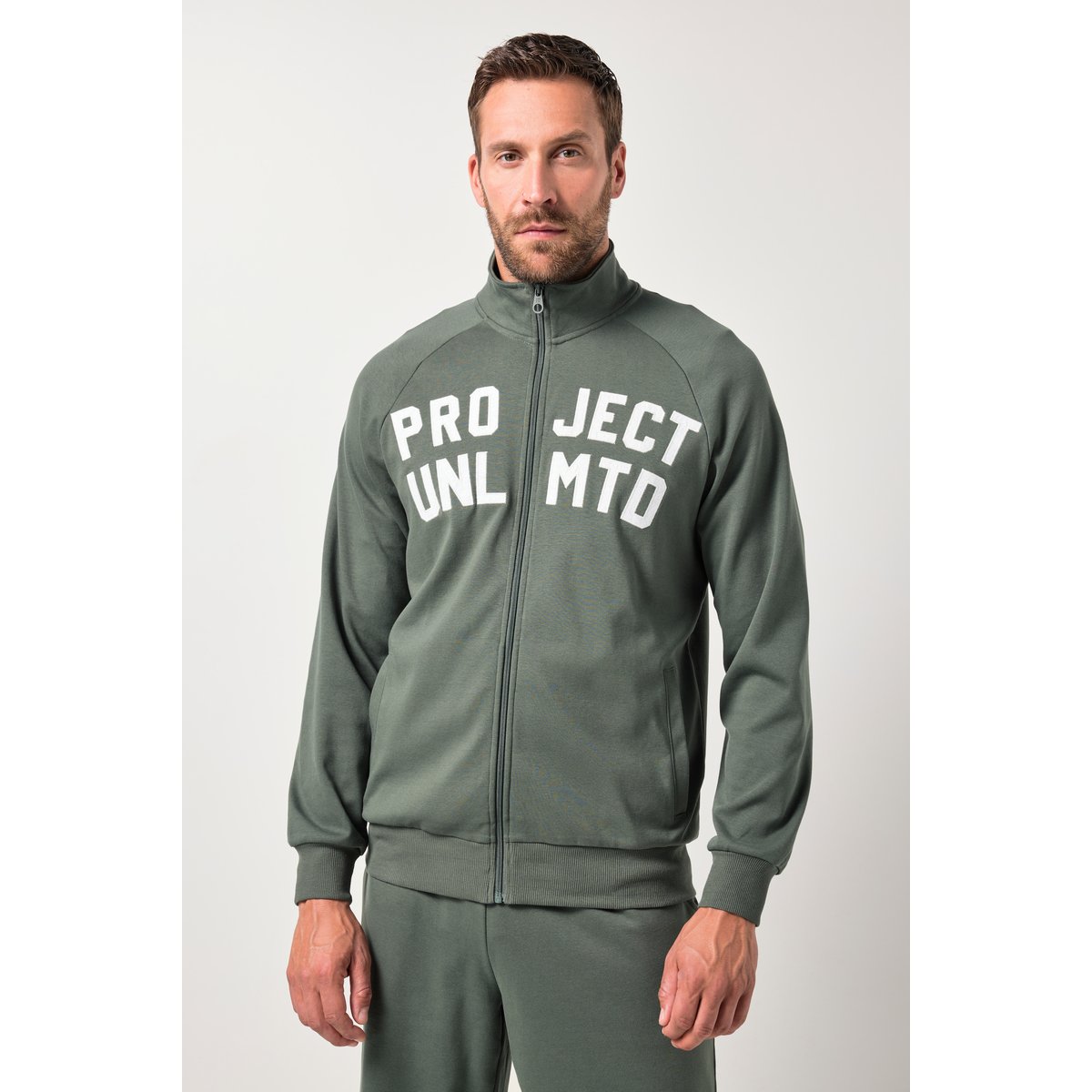 Veste de survêtement spéciale Fitness vert nuageux, JP1880