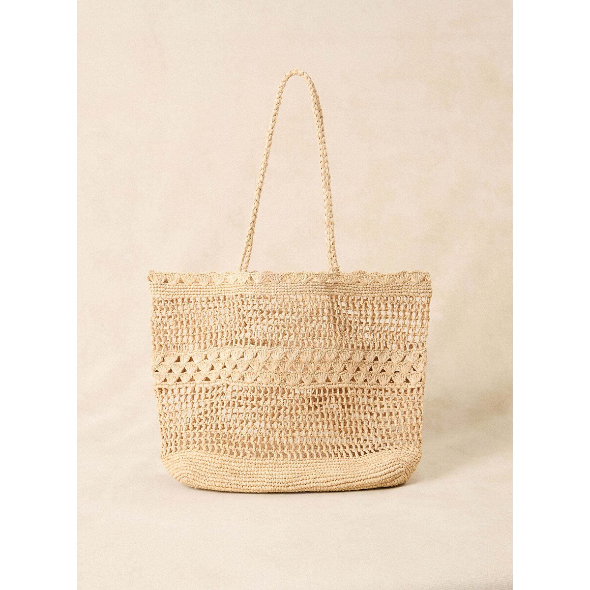 Borsa a sporta in rafia, SIDONIE naturale  , PETITE MENDIGOTE