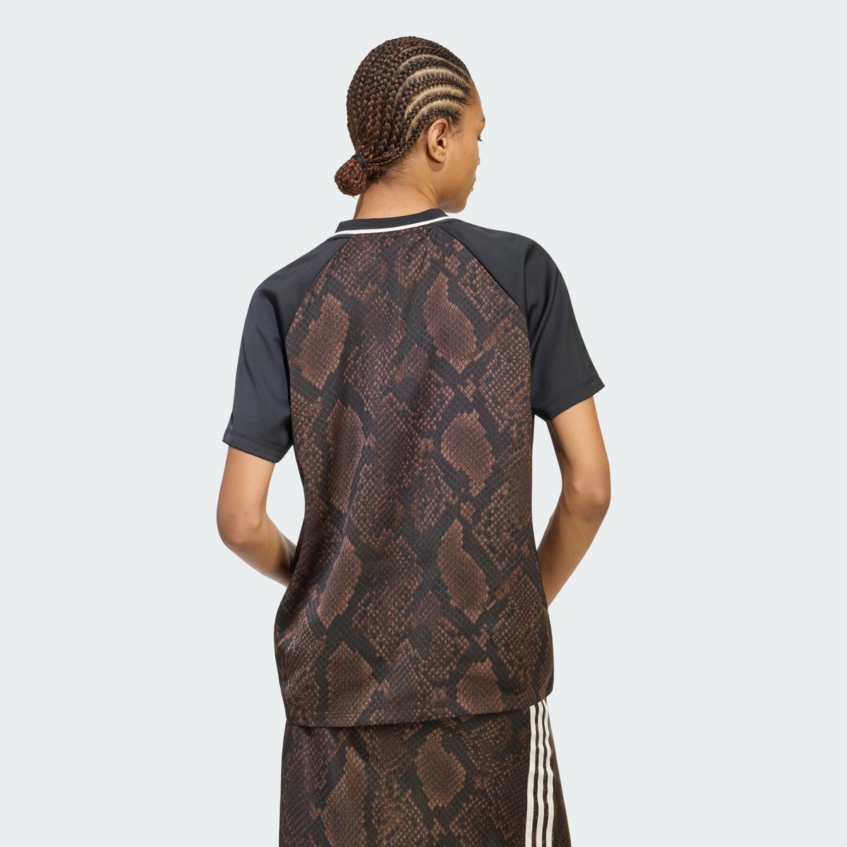Maillot Satin Imprimé Serpent Maillot Satin Imprimé Serpent earth strata / aurora coffee, adidas Originals