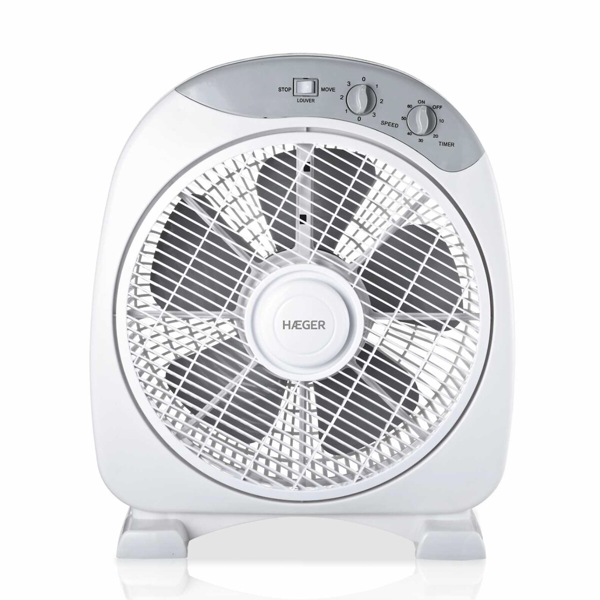 Ventoinha de chão HAEGER HOME WIND - 40W, 30,5cm, da HAEGER branco, HAEGER