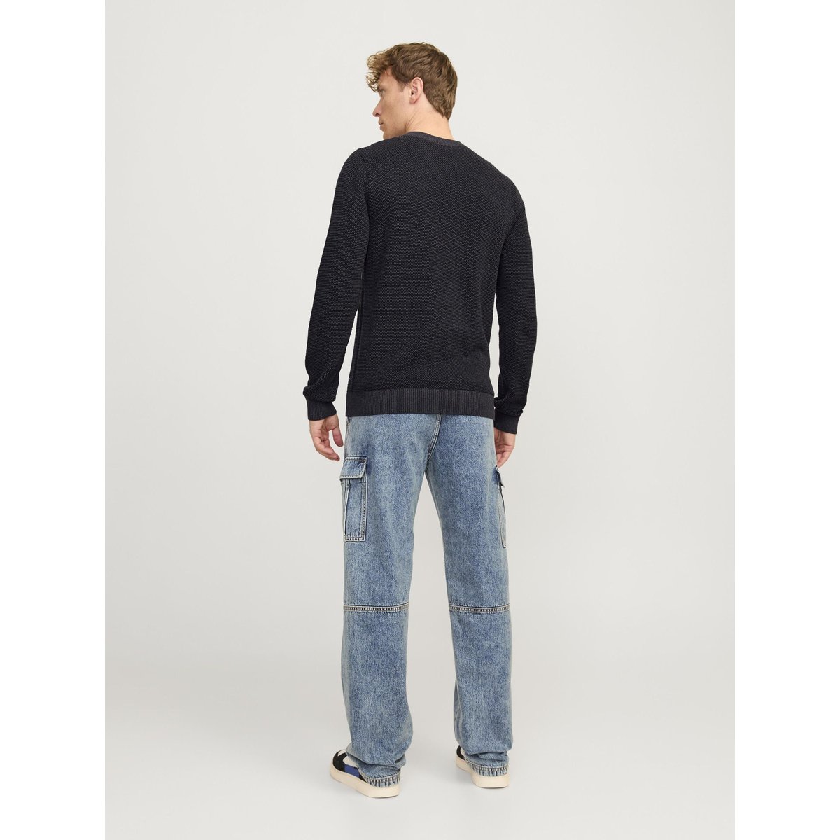 Pull En Maille dark grey melange, JACK & JONES