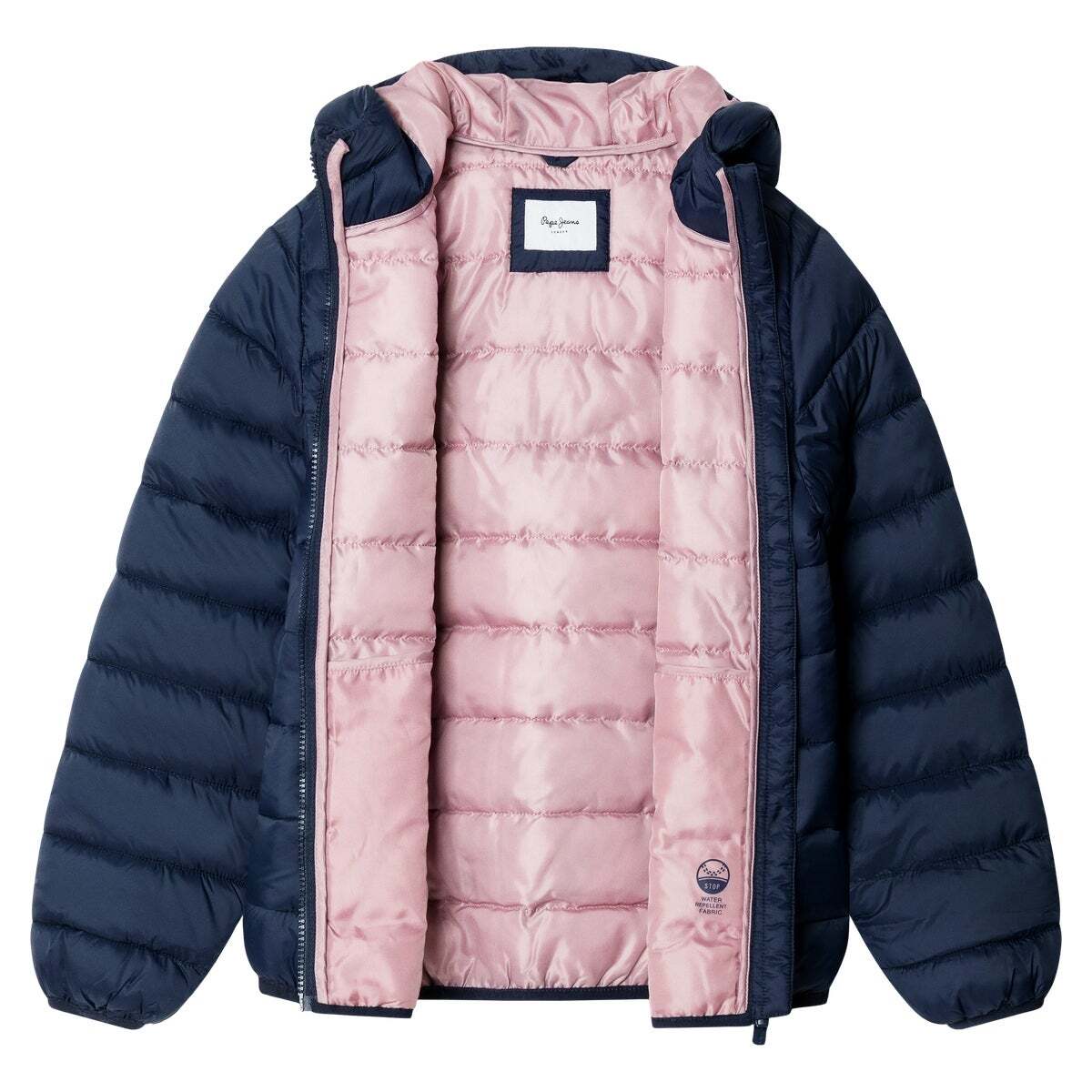 Doudoune Matelassée Imperméable bleu dulwich, PEPE JEANS