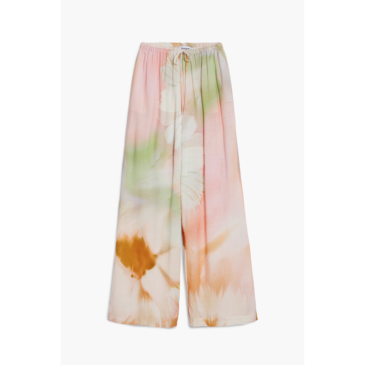 Pantalon fluide aquarelle multicolore, DESIGUAL