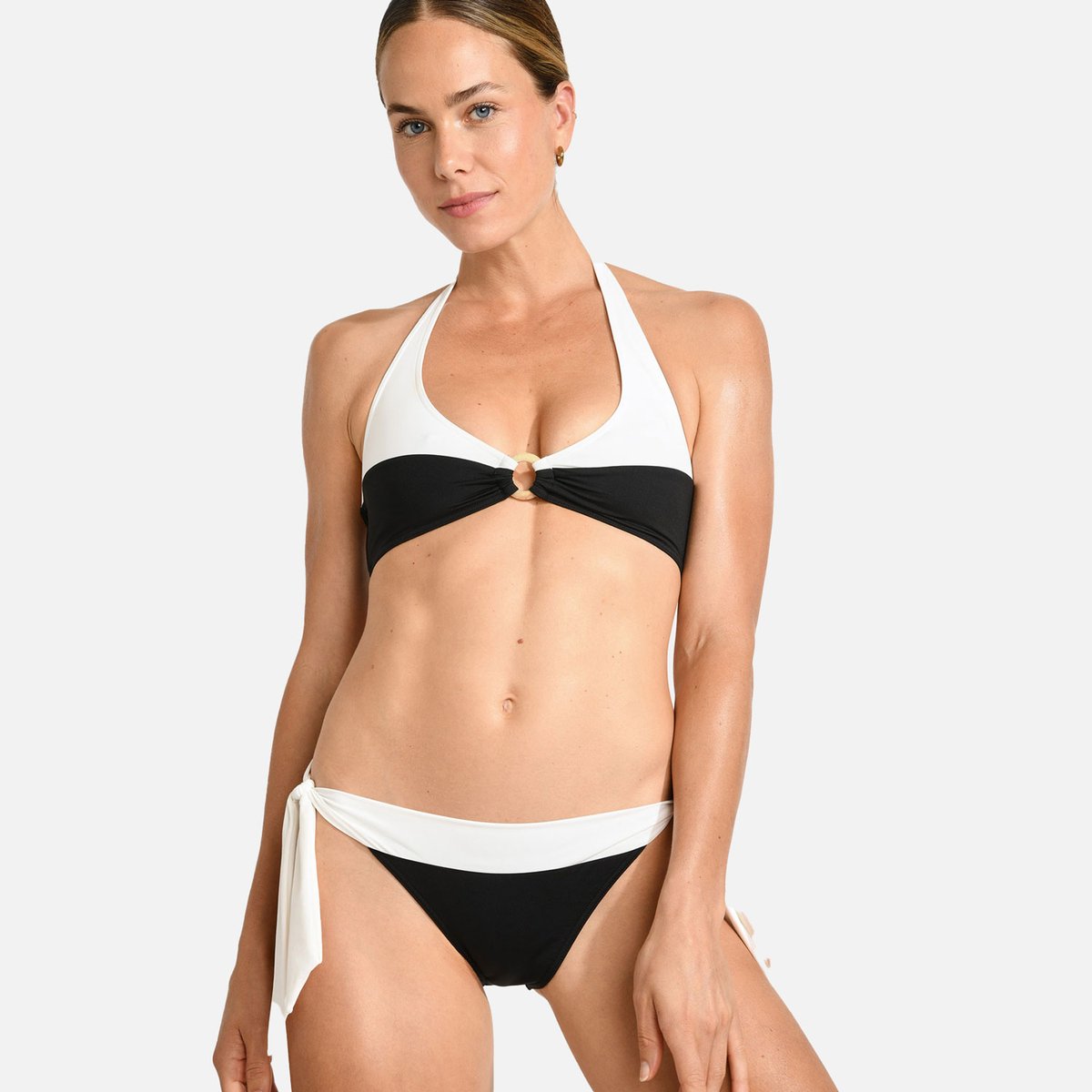 Haut de maillot triangle Lyanna - VALERIA noir, LIVIA