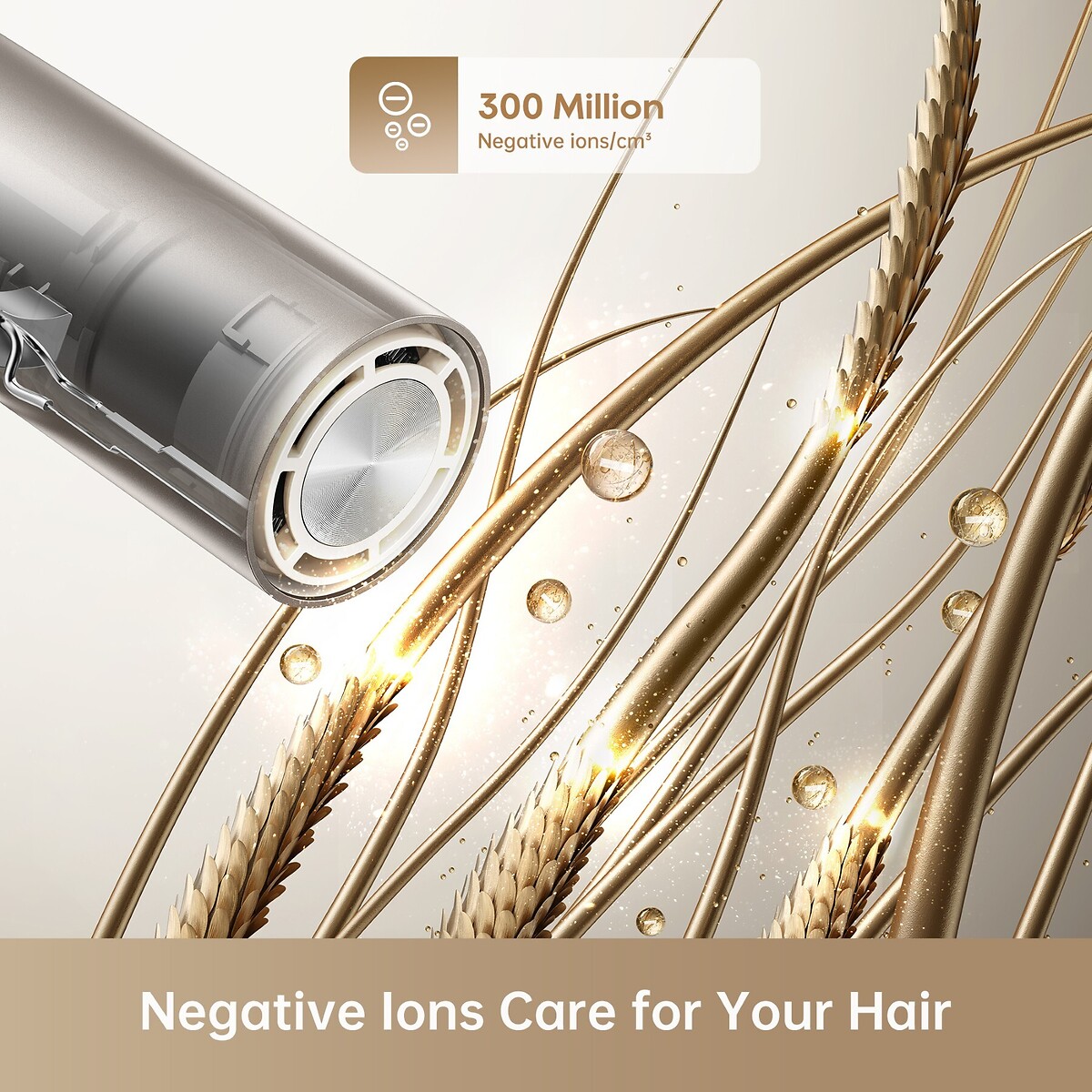 Pocket Neo Hair Dryer - AHD51 gold-coloured, DREAME