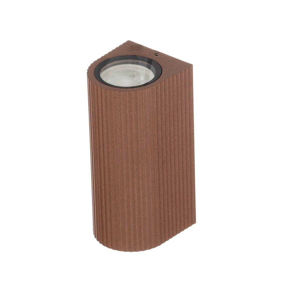 Applique extérieure en aluminium moderne couleur rouille, LINDBY