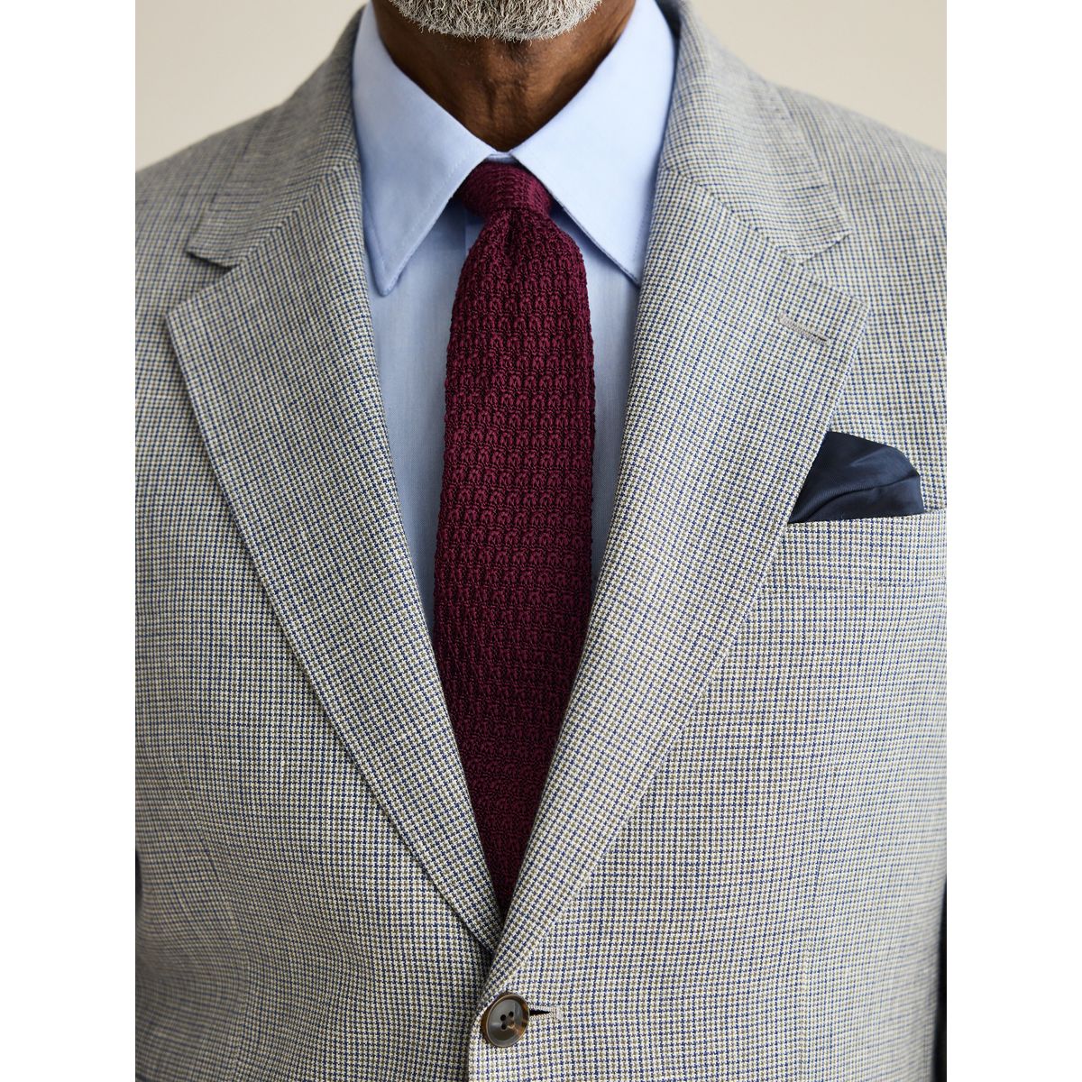 Veste de costume ajustée pied-de-poule signature gris, NEXT