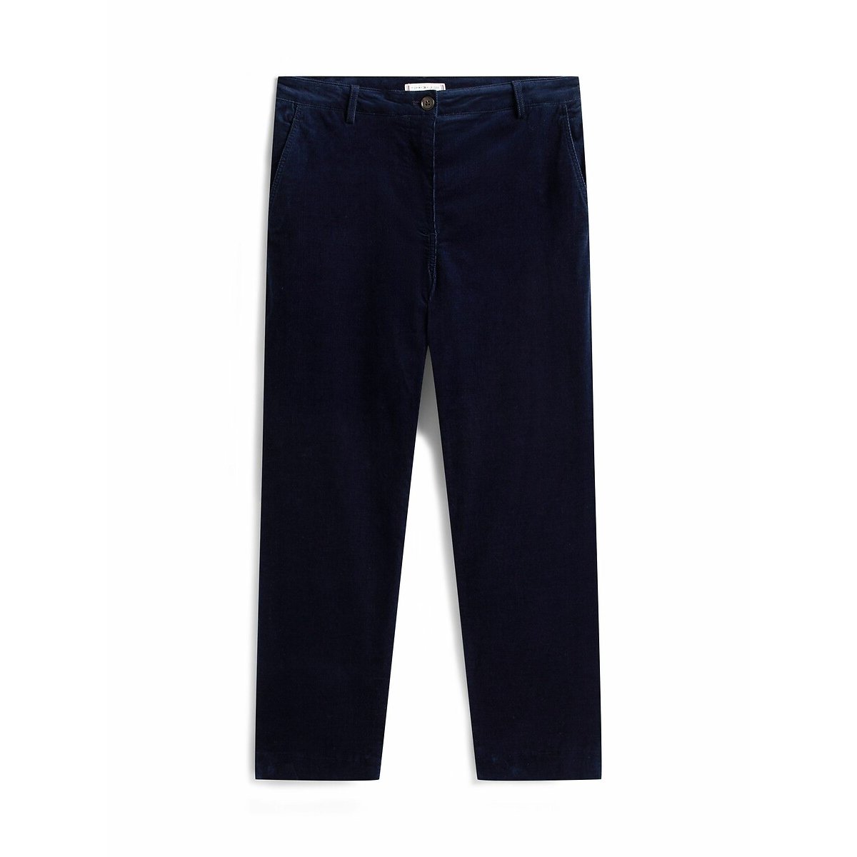 Velour Straight Trousers navy, TOMMY HILFIGER