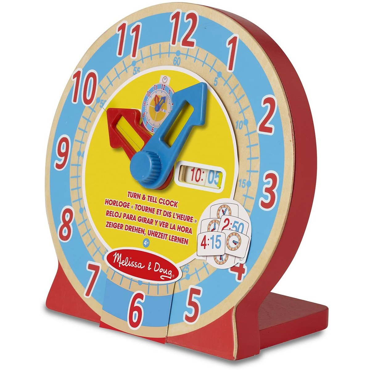 Horloge tourne et dis l'heure bleu, MELISSA & DOUG