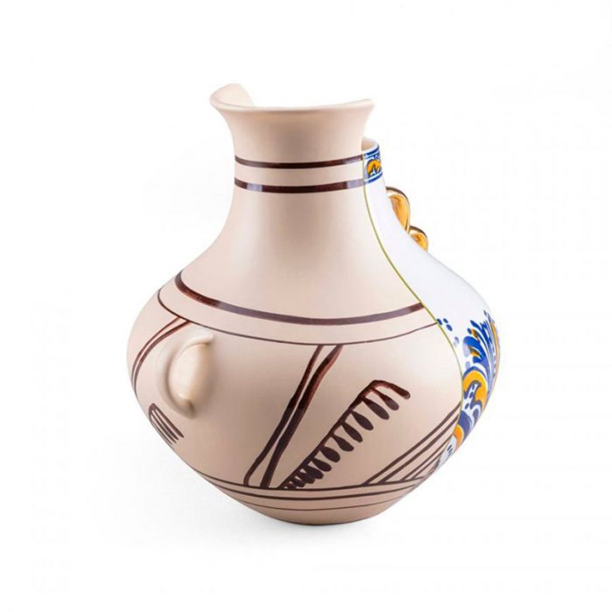 Vase Nazca HYBRID couleur unique, SELETTI