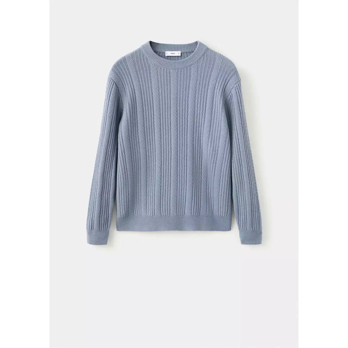 Pull-over maille structure bleu de prusse, MANGO MAN