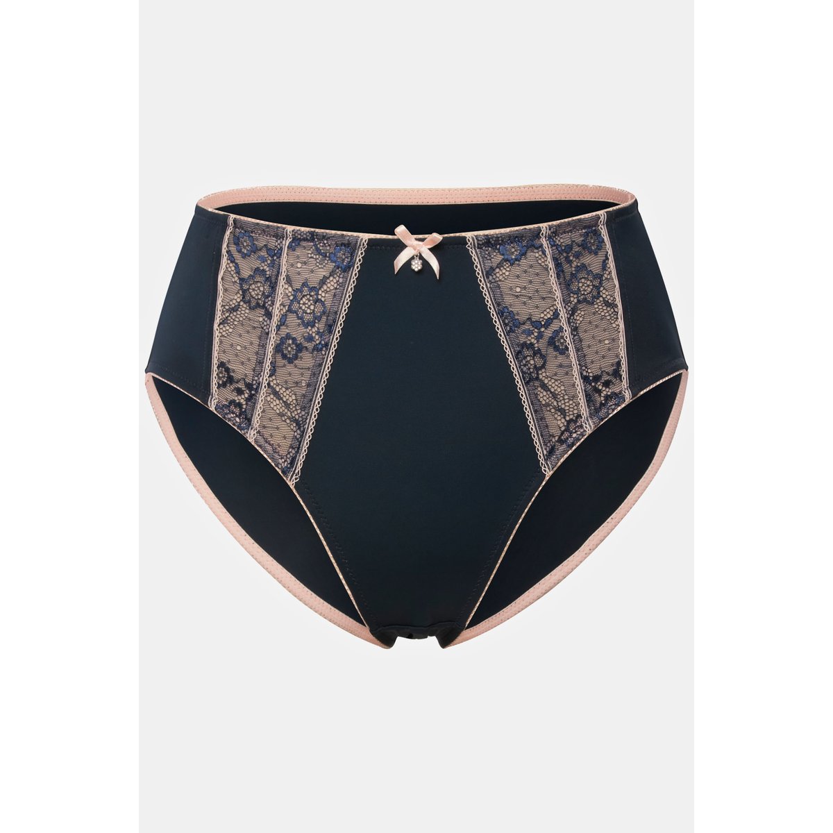 Culotte midi en microfibres bleu nuit, ULLA POPKEN