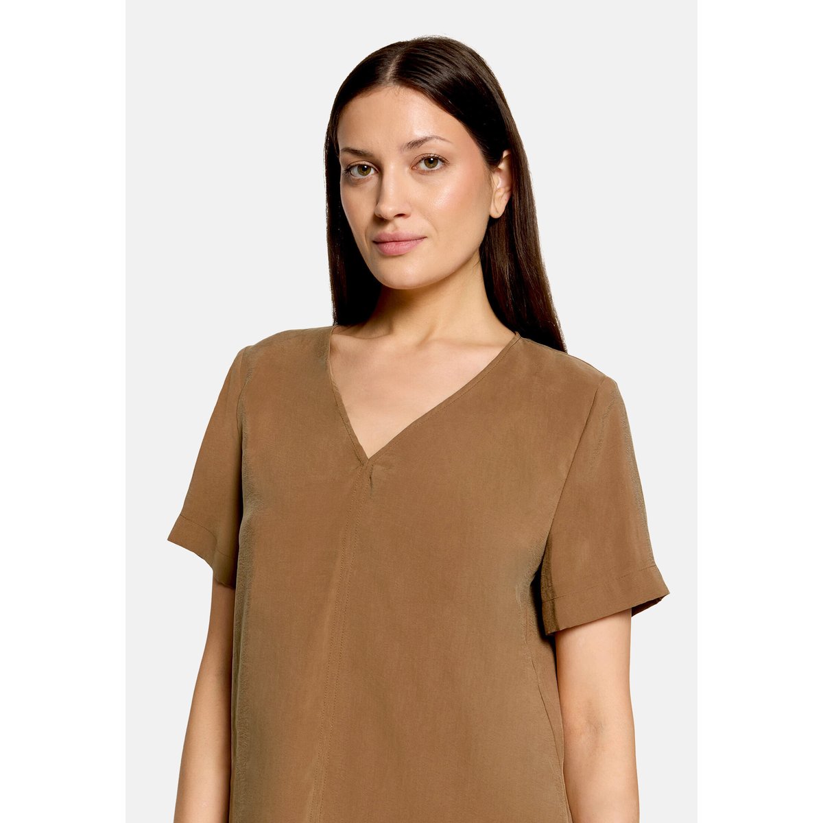 T-shirt façon blouse manches courtes classic nougat, BETTY BARCLAY