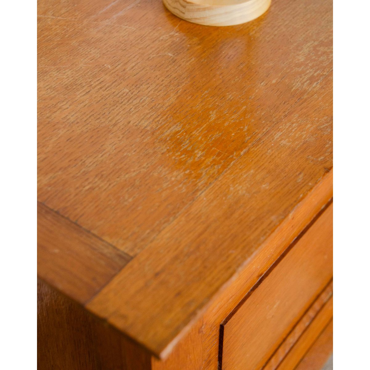 Table de chevet mid-century Maïa N°1494 - Bon état marron, DEBONGOUT