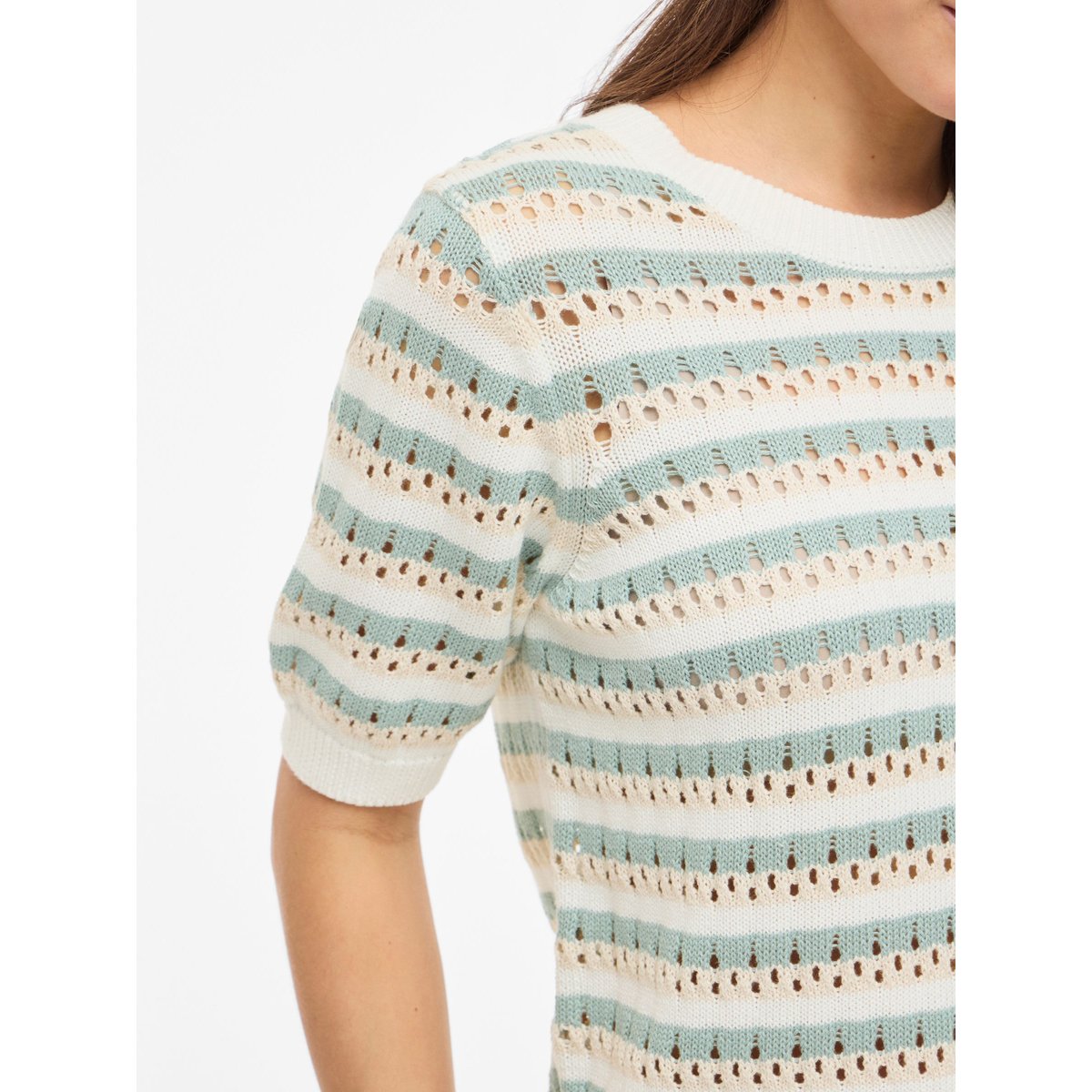 Top En Maille blanc - snow white1, VILA
