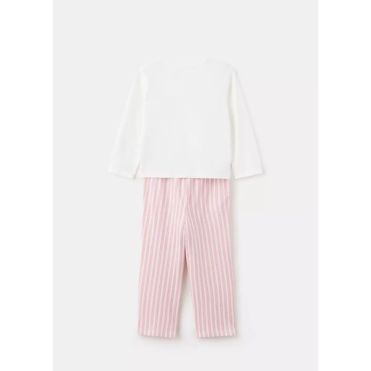 Pyjama complet en coton à motif nuages blanc cassé, MANGO BABY