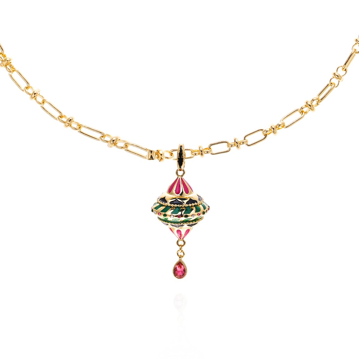 Collier chaîne avec pendentif DYANE doré, HIPANEMA