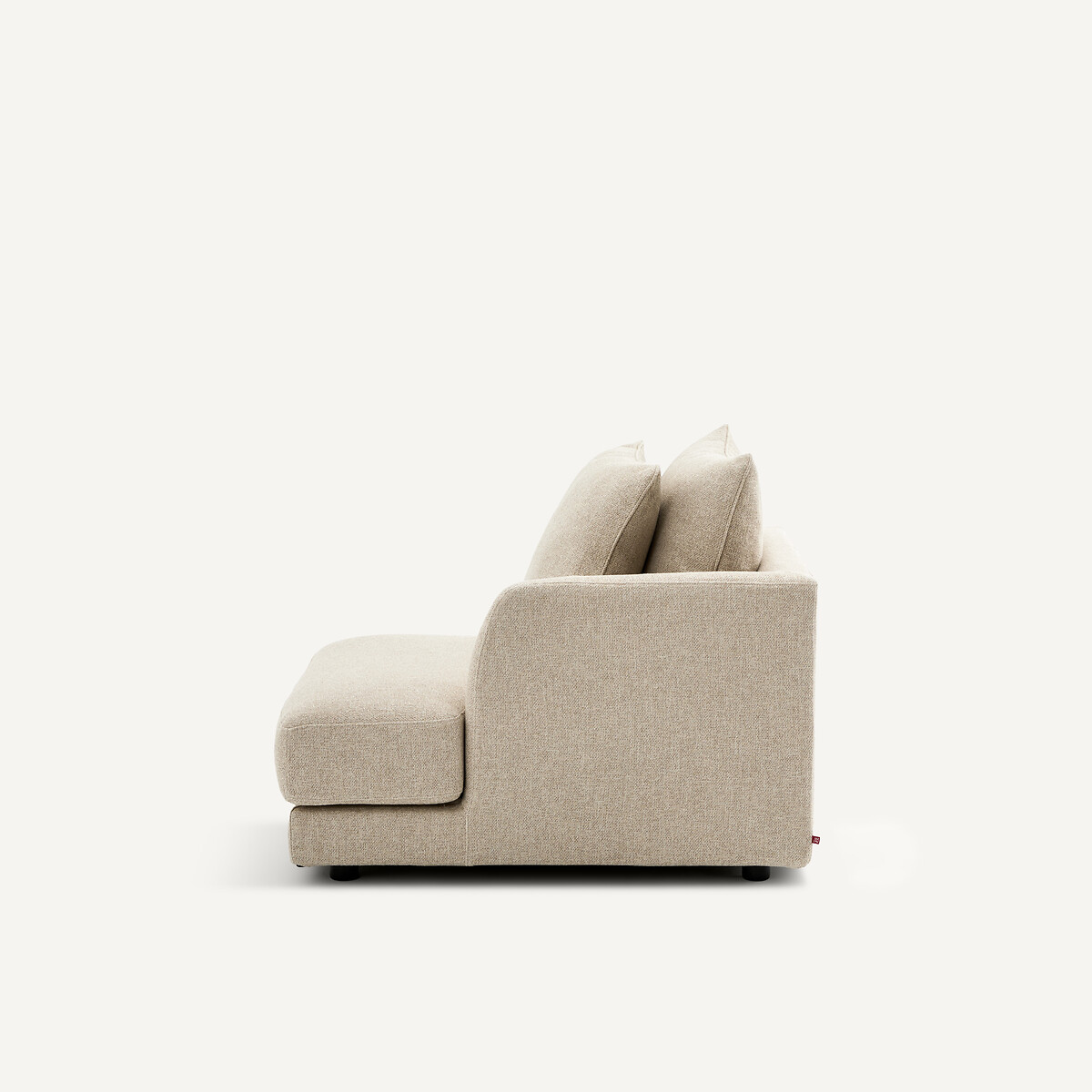 Demi-canapé droit, modulable en coton mélangé, TIBERIO ecru, AM.PM