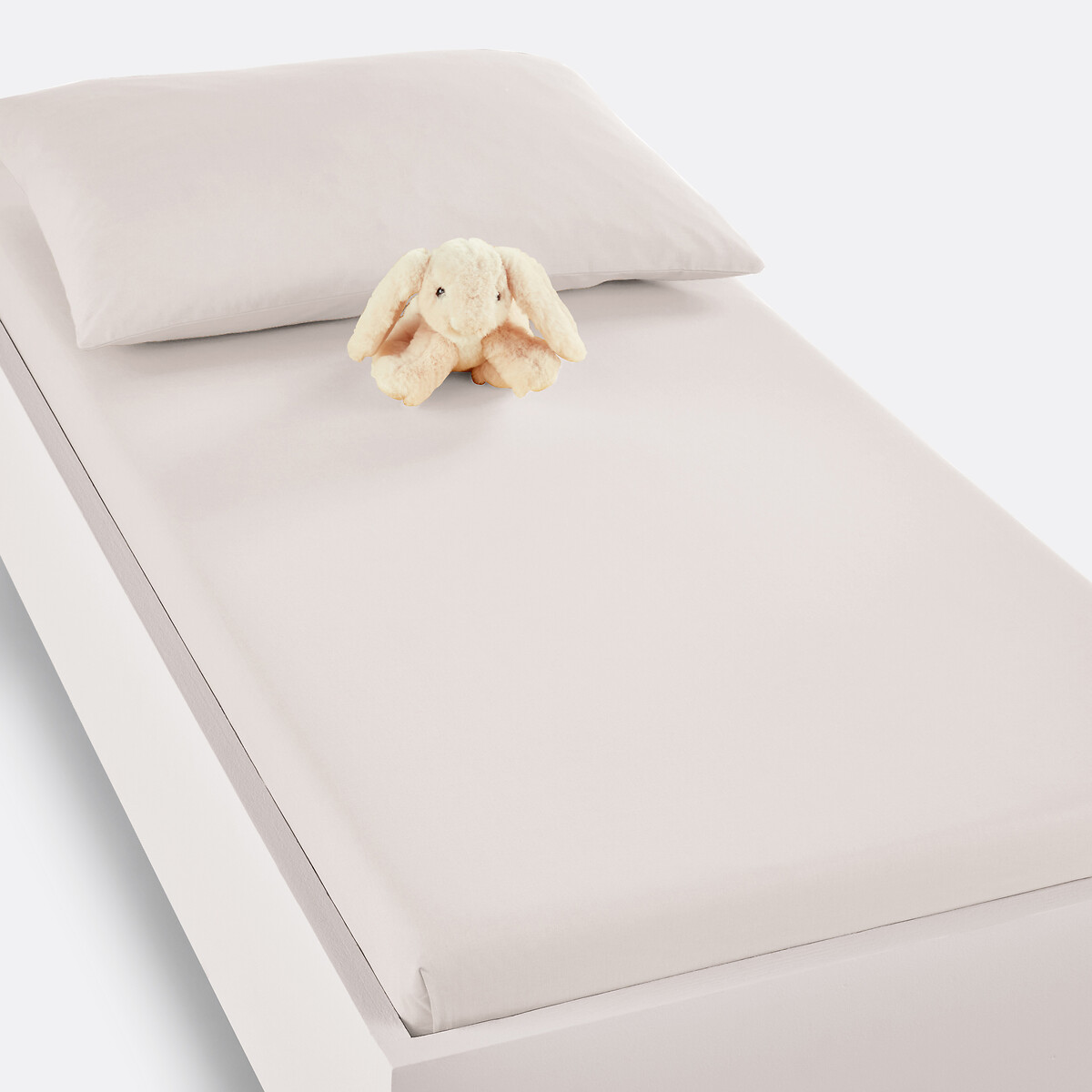 Hoeslaken babybed in bio katoen, Scenario beige , LA REDOUTE INTERIEURS