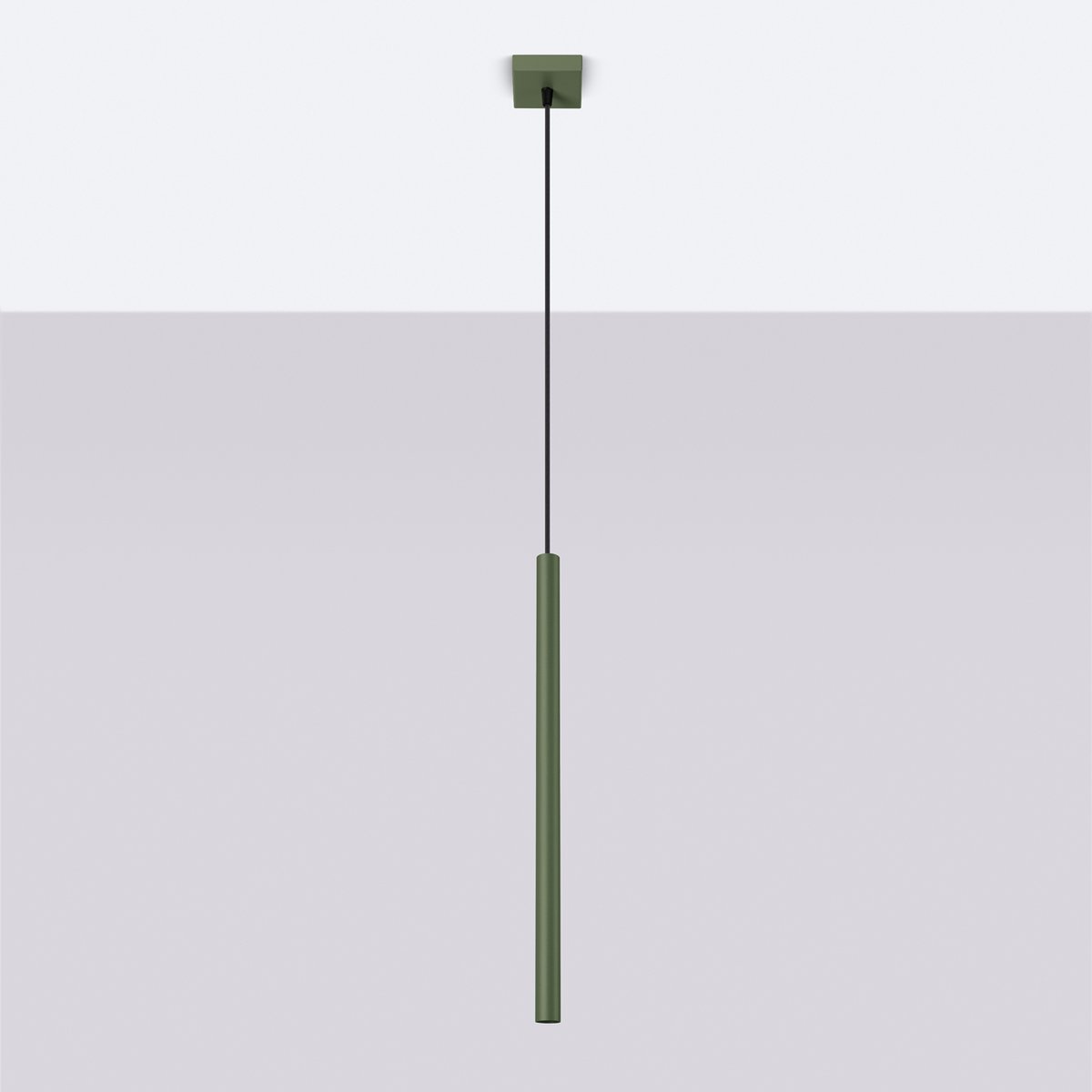 Suspension Acier Vert Olive G9 1 Pastelo vert, EDEN