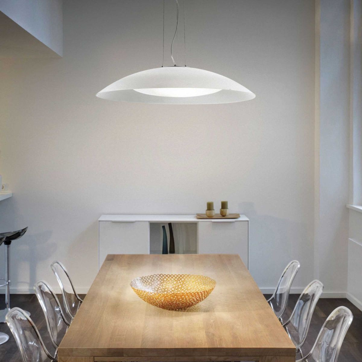 Suspension    LENA blanc, IDEAL LUX