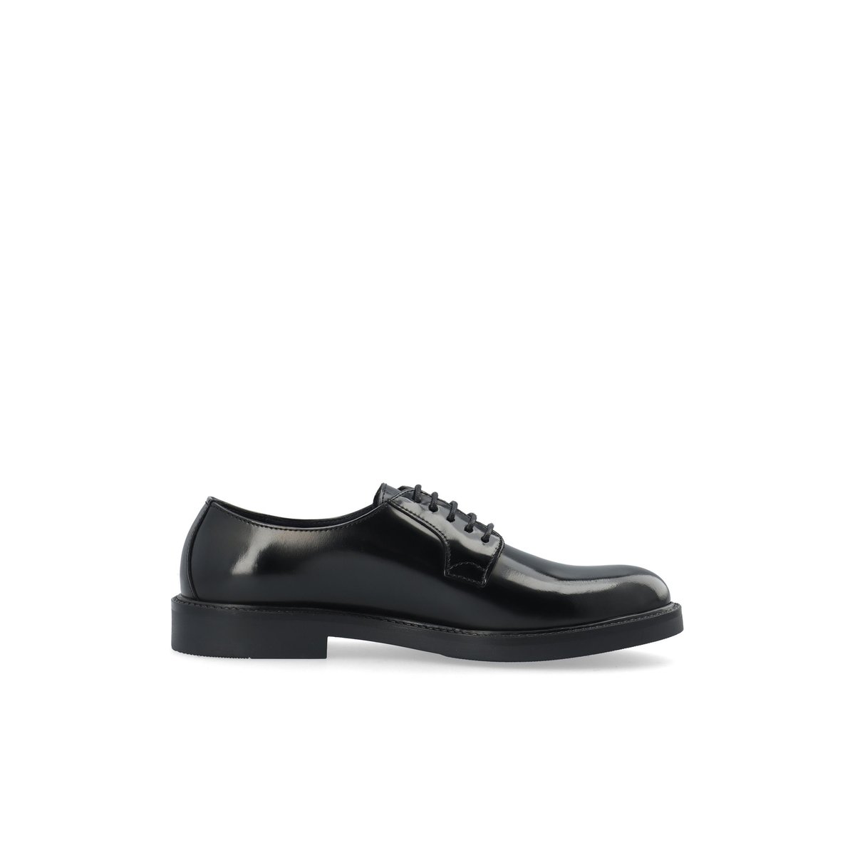 Derbies En Cuir black1, BIANCO