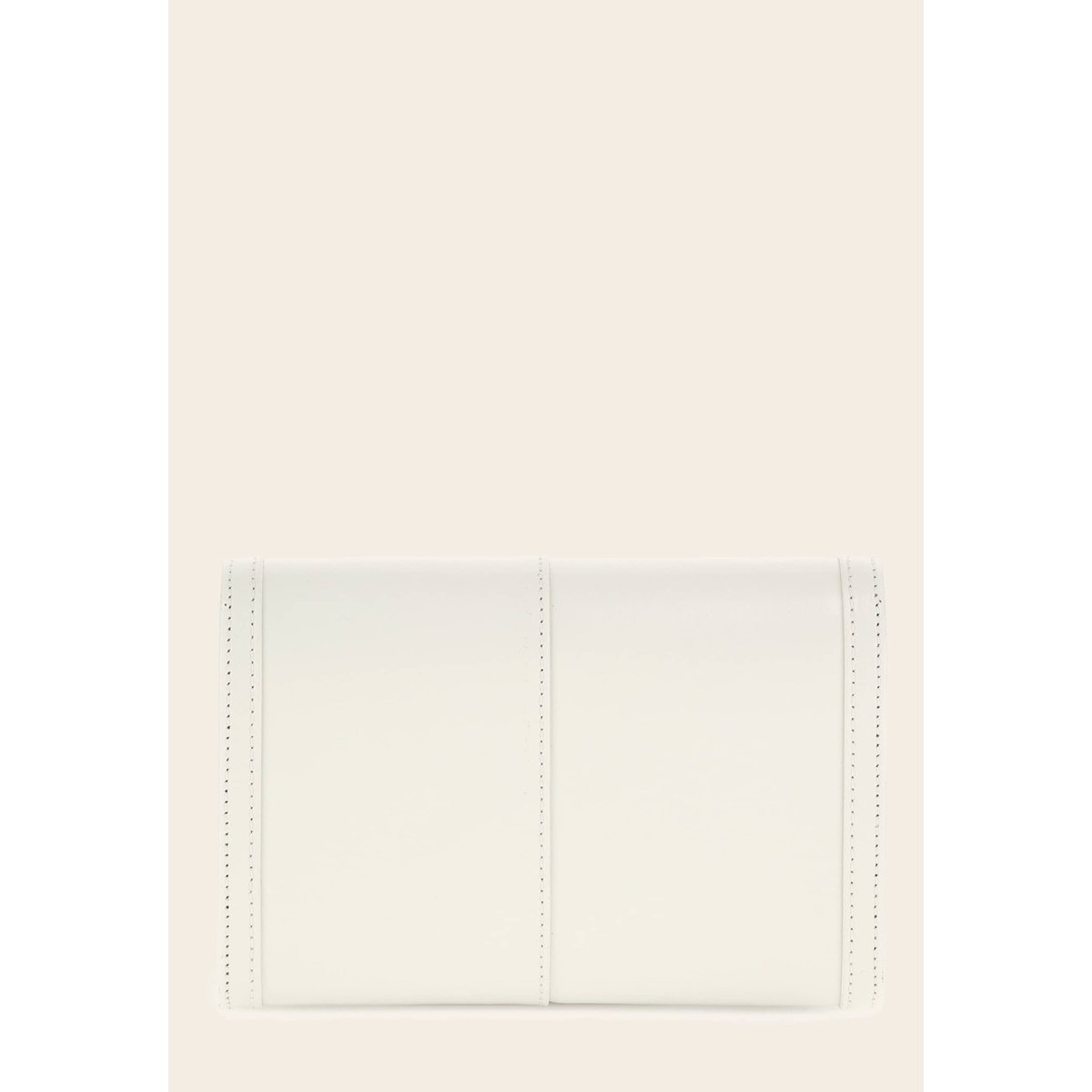 Portefeuille Isa En Cuir Véritable blanc, GUESS