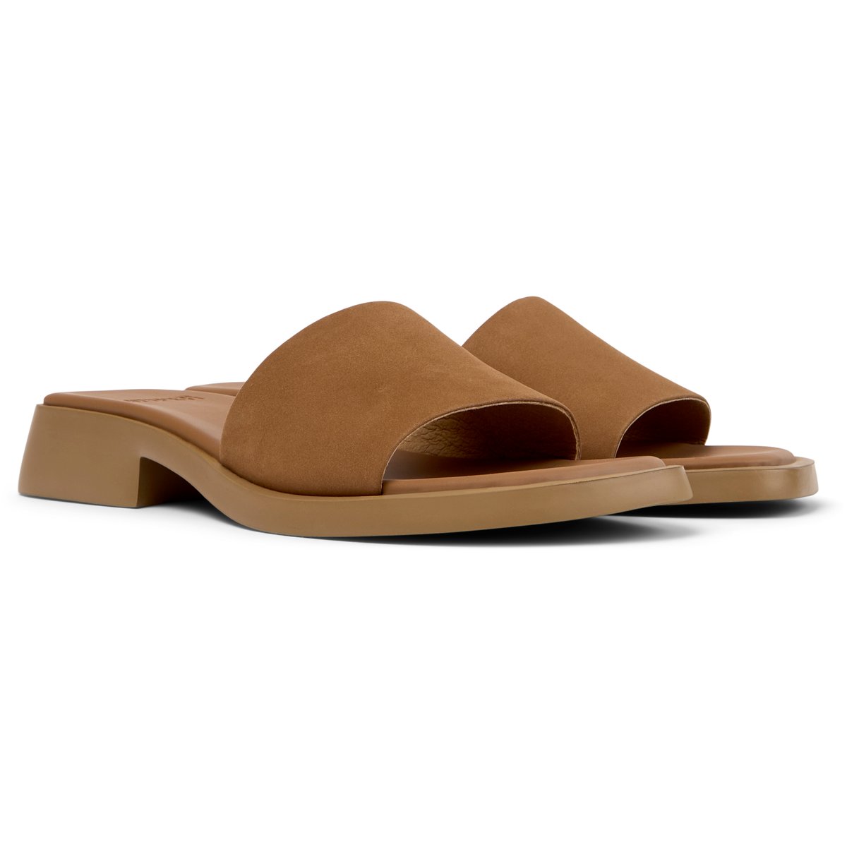 Sandales Cuir daim DANA marron moyen, CAMPER